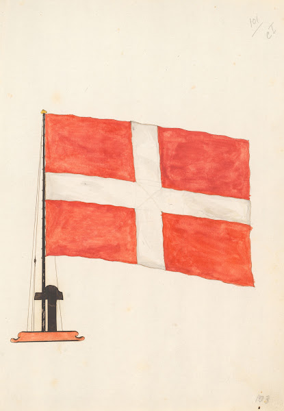 Flag Of Denmark 1667 1670