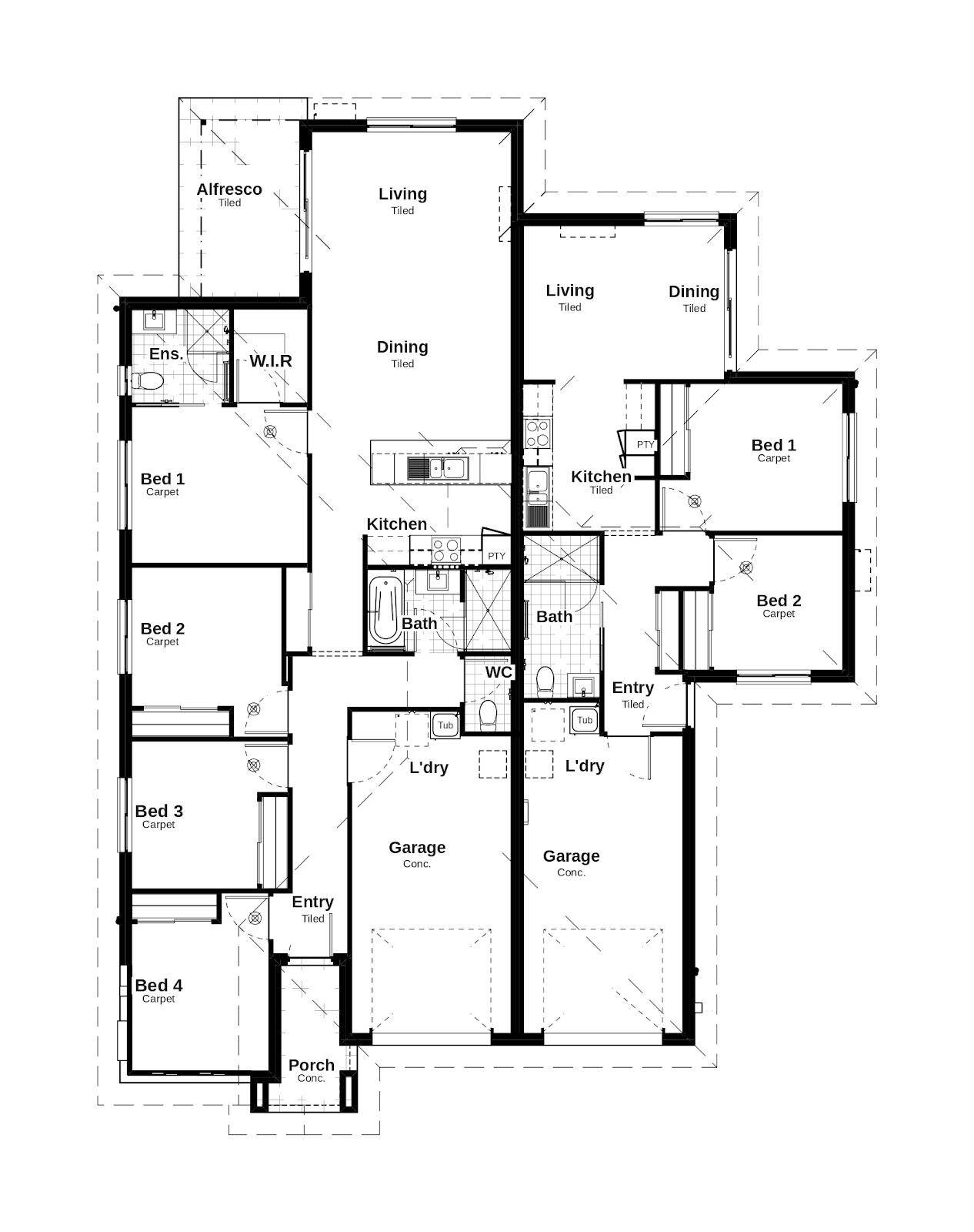 Dual Occupancy Investment Property in Urraween, QLD (6.22% Yield) | Aus Investment Properties - Floor Plan 1
