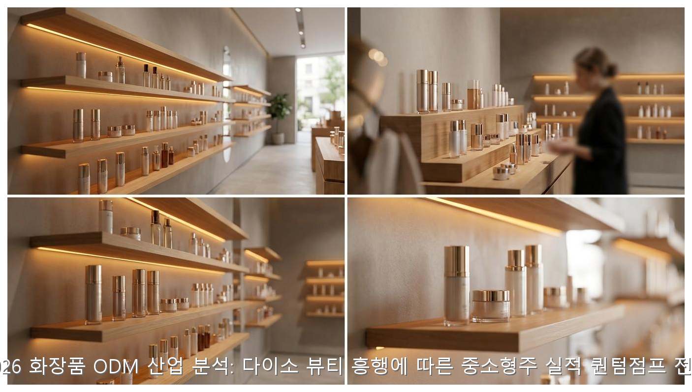 2026 화장품 ODM 산업 분석: 다이소 뷰티 흥행에 따른 중소형주 실적 퀀텀점프 전망 핵심 안내 및 분석 인포그래픽 (2)