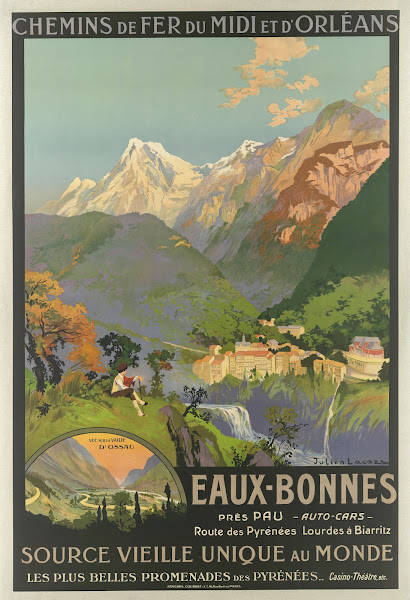 Chemins De Fer Du Midi Et DOrléAns Eaux Bonnes  Source Vieille Unique Au Monde L