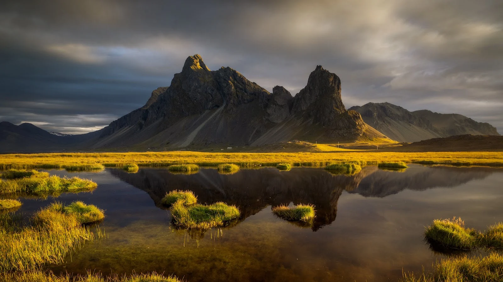 Iceland, Mountain, Reflection, Landscape 5K Wallpaper Background (6144x3456)