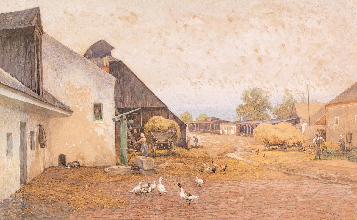Bauernhof bei Gänserndorf 1928