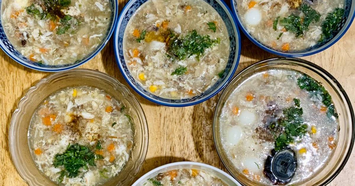 Súp bắp cua gà xé