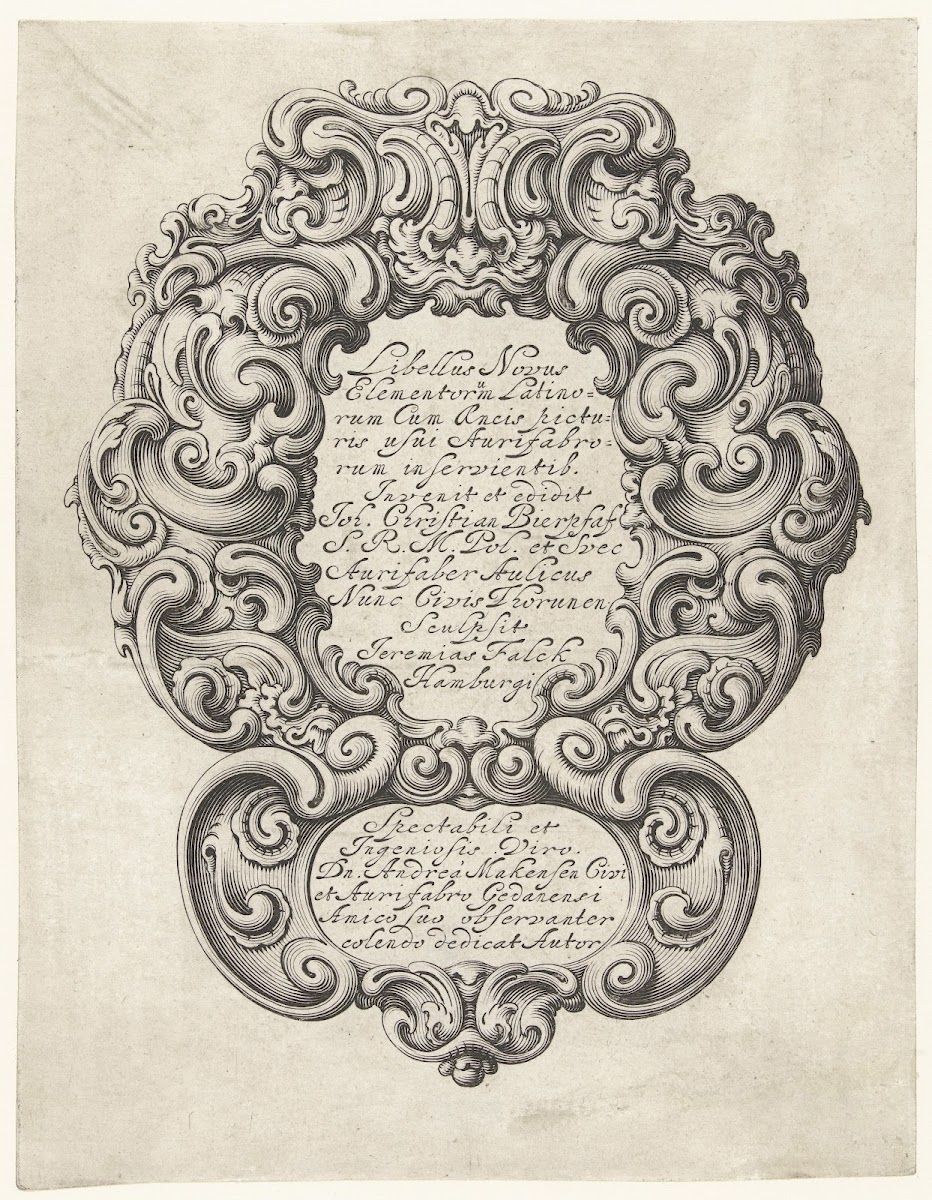 Libellus Novus Elementorum Latinorum Cum AEneis picturis usui Aurifabrorum inser