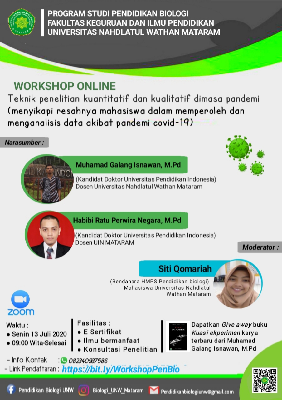 Workshop Online Pendidikan Biologi