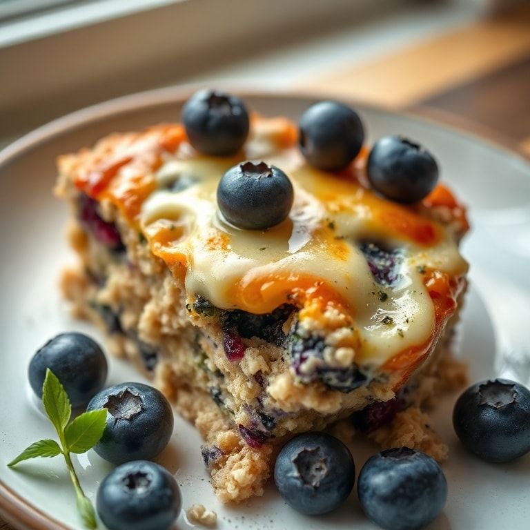 Zucchini Blueberry Baked Oatmeal – Easy Homemade Breakfast