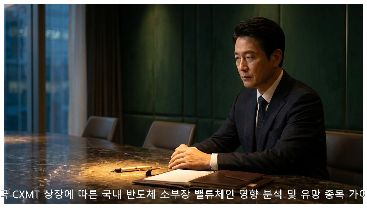 중국 CXMT 상장에 따른 국내 반도체 소부장 밸류체인 영향 분석 및 유망 종목 가이드 핵심 안내 및 분석 인포그래픽 (2)