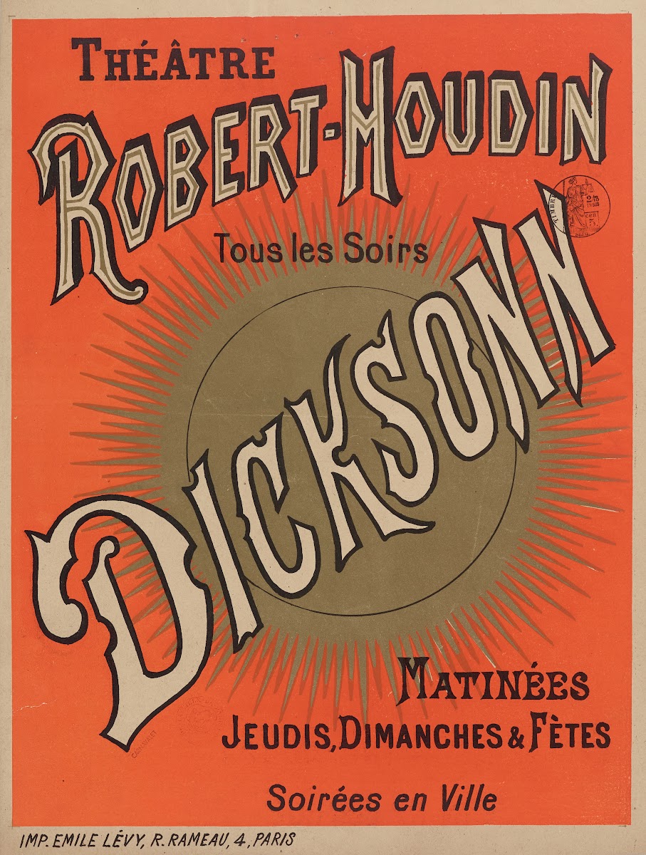 Theâtre Robert Houdin Tous Les Soirs Dicksonn 1884 1886