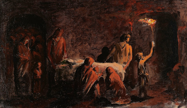 In the catacombs 1884