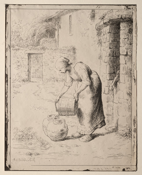 A Woman Emptying a Bucket 186263
