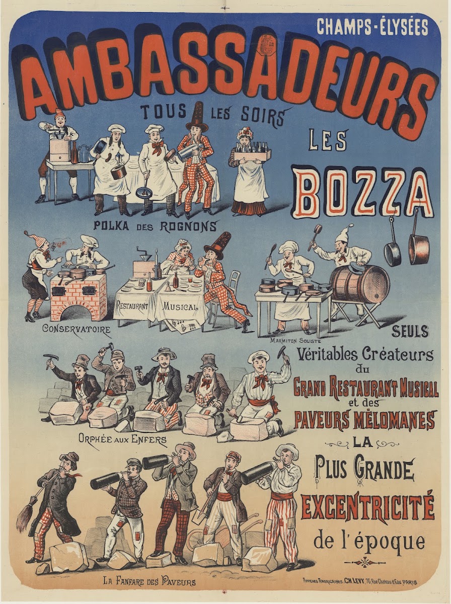 Champs Élysées Ambassadeurs Tous les soirs Les Bozza 1885