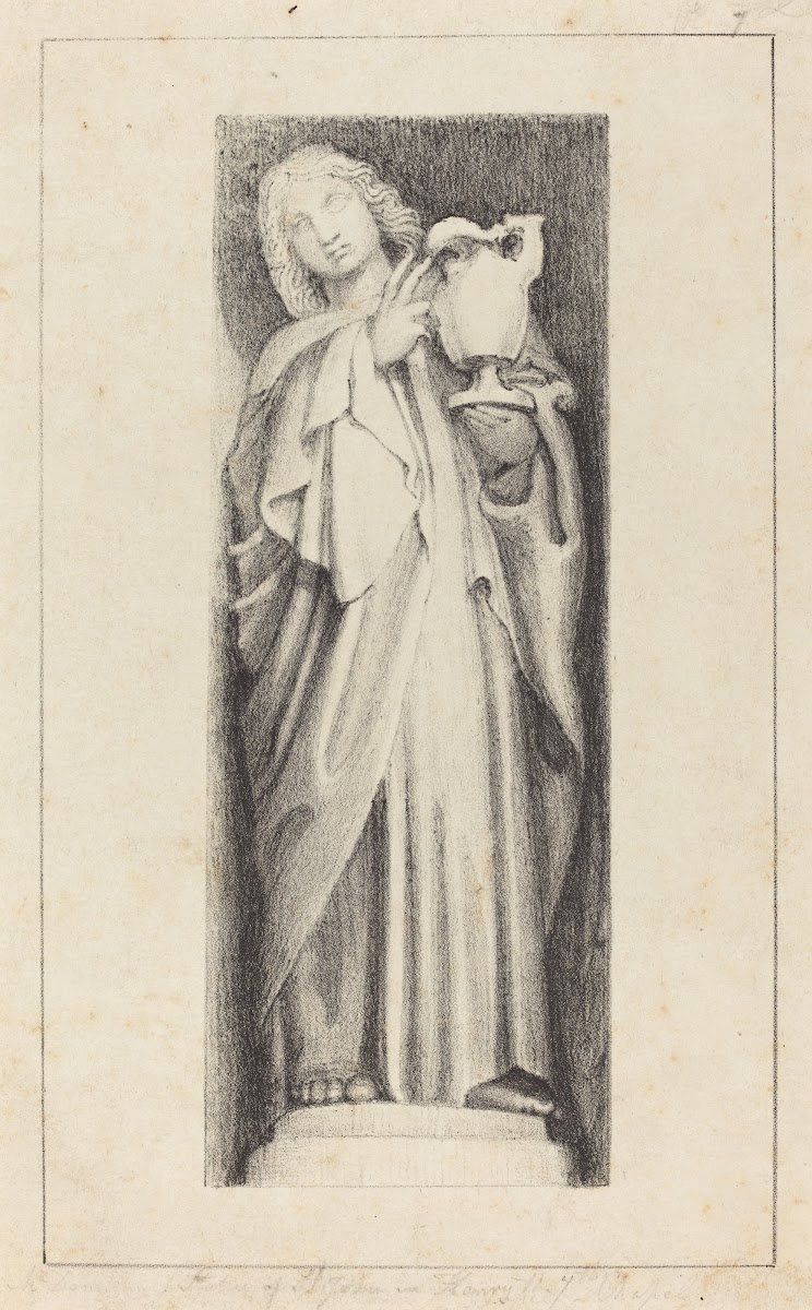 Saint John from Henry the Sevenths Chapel Westminster Abbey published 1829