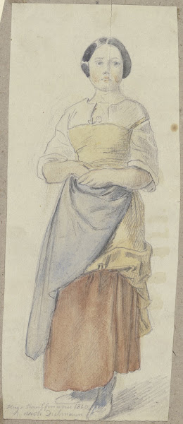 Standing farm girl 1860
