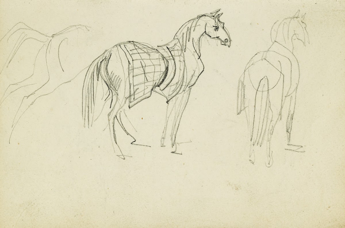 Three horse studies 1812   1814