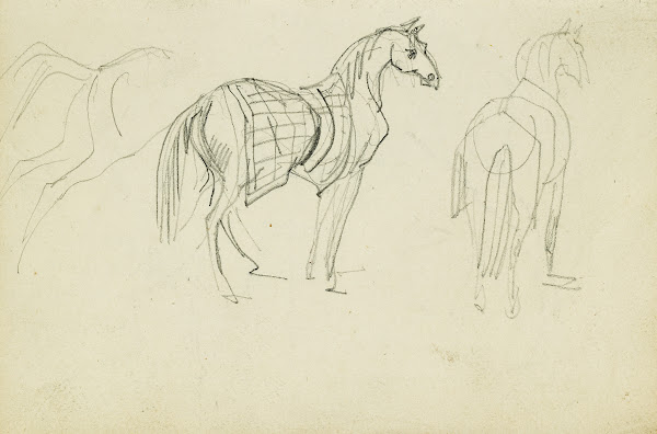 Three horse studies 1812   1814