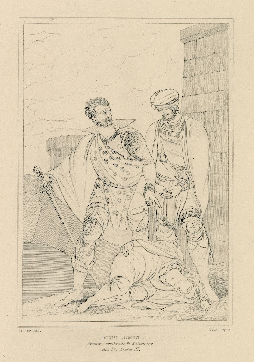 King John act 4 scene 3 Arthur Pembroke Salisbury  c 19th century