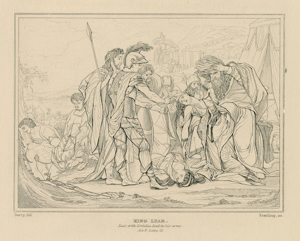 King Lear Lear with Cordelia dead in his arms act V scene III 19th century