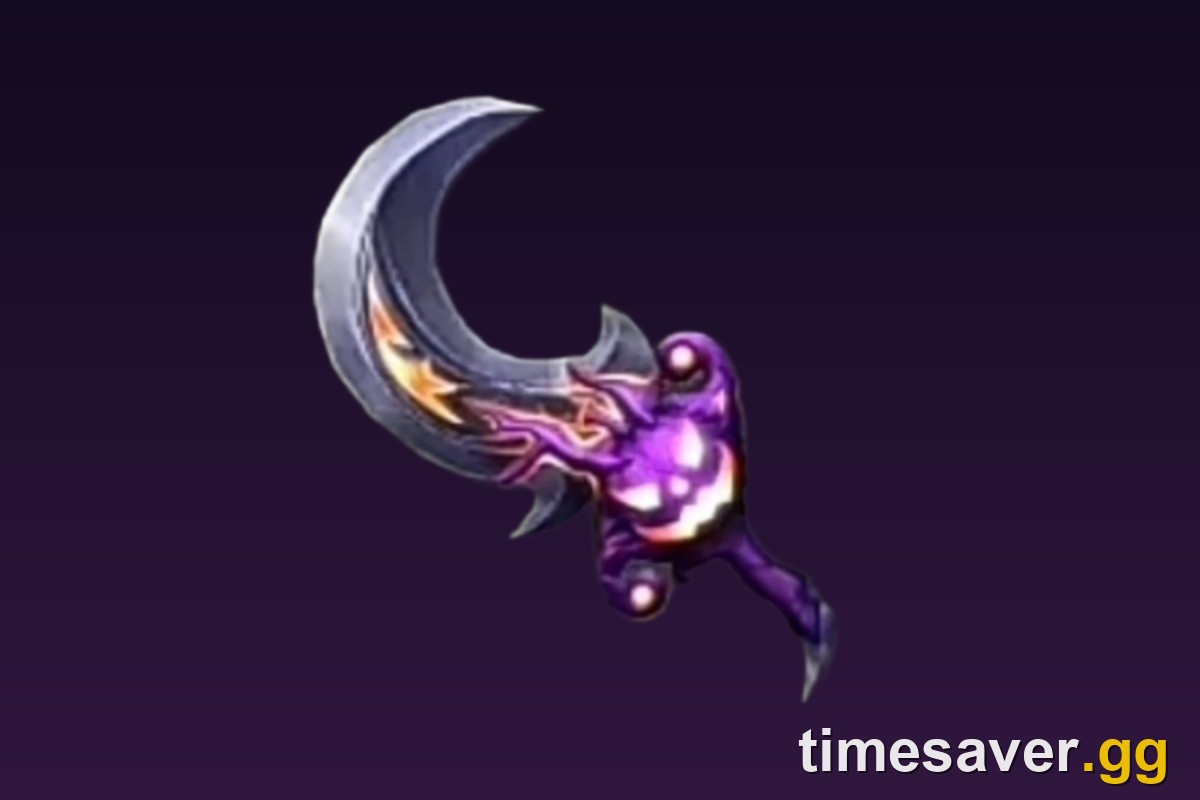 Embersickle purple glowing Halloween Godly knife from Murder Mystery 2