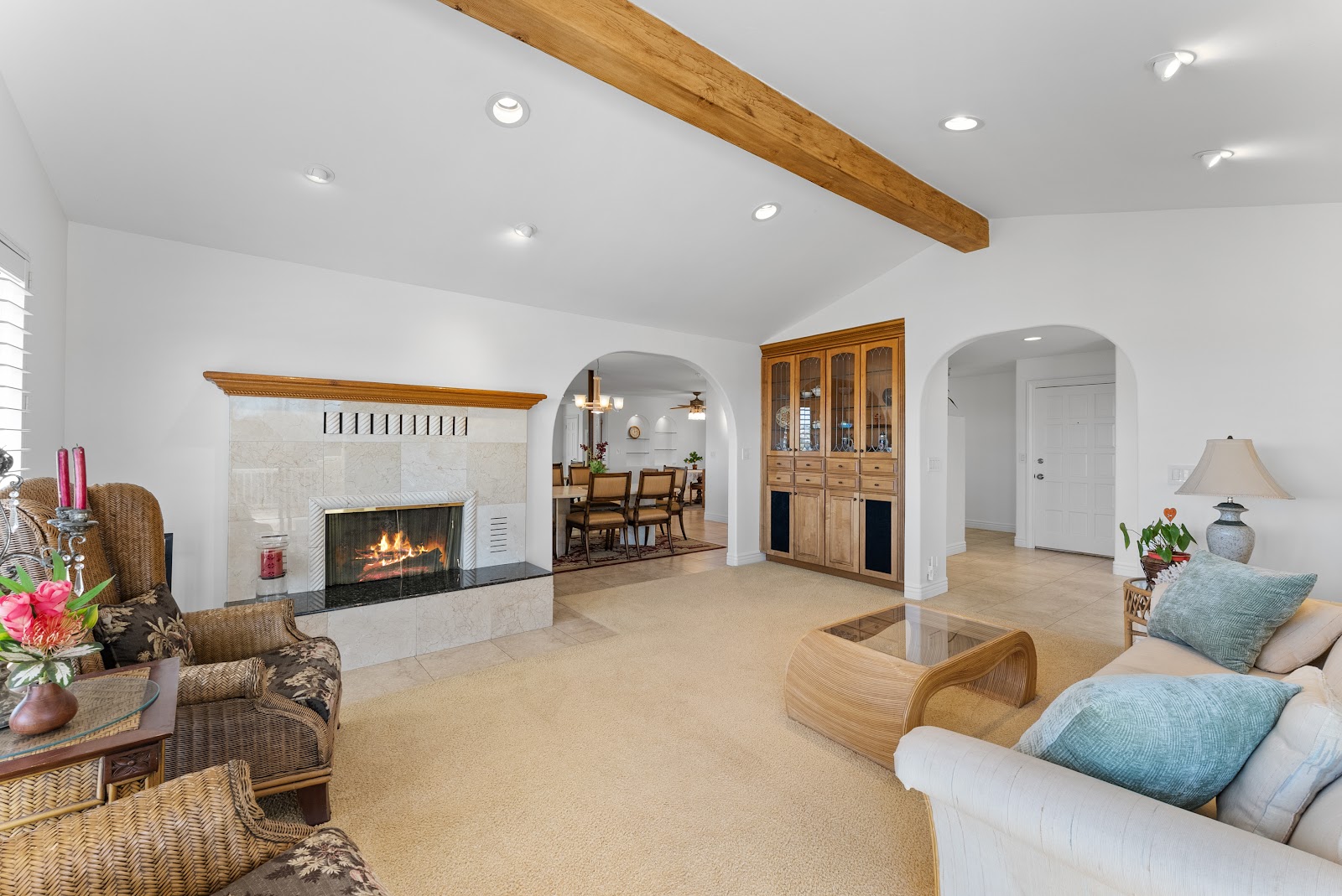 3602 Ticonderoga – Living Room with Fireplace