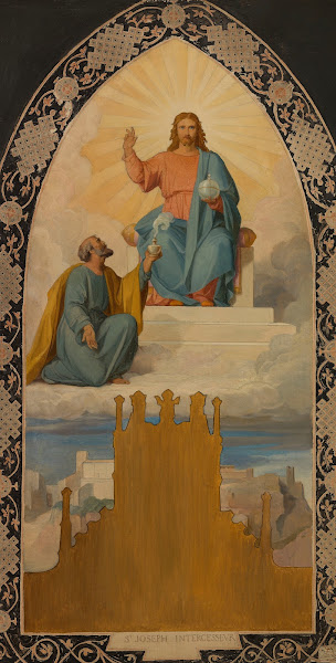 Saint Joseph aux pieds de Jésus Christ 1878