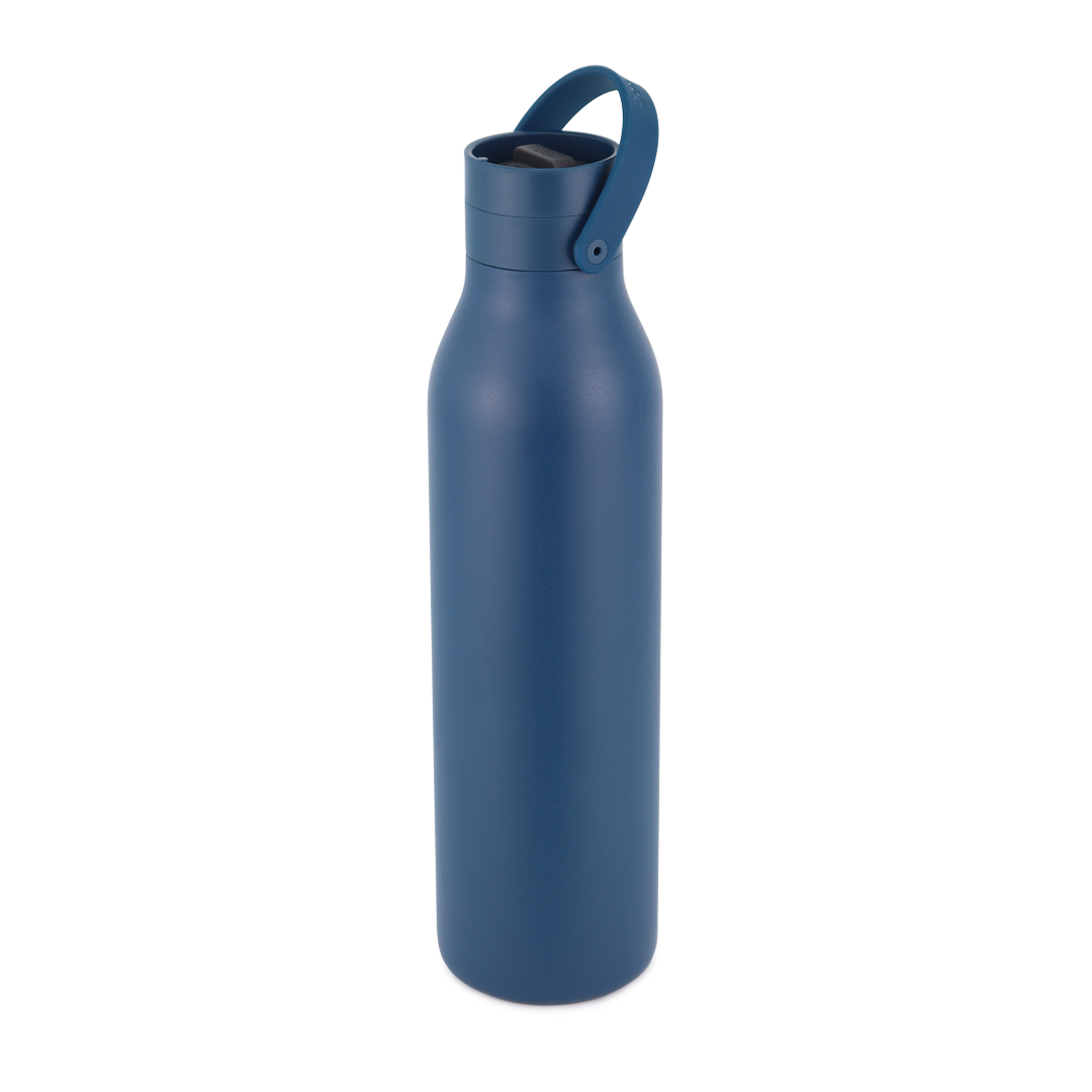 Recycled Stainless Steel Bottle 750ml Coated Midnight Blue