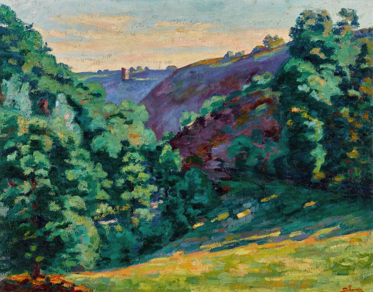 Le Ravin de la folie vue de Chateau Crozant 1910