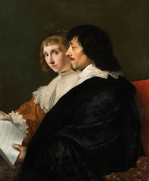 Double Portrait of Constantijn Huygens 1596 1687 and Suzanna van Baerle 1599 163