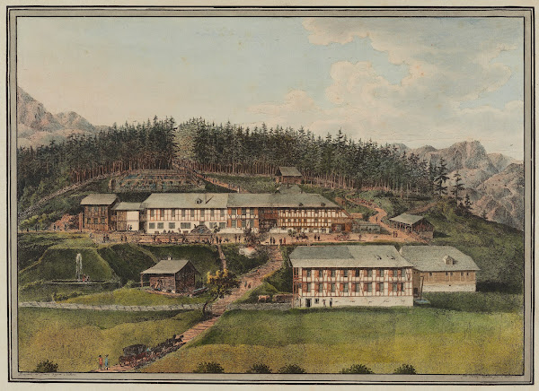 Vüe des Bains du Gourniguel dans le Canton de Berne