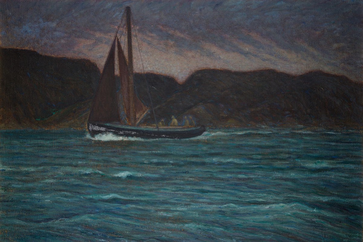 Fishing Boat in Storm 1904