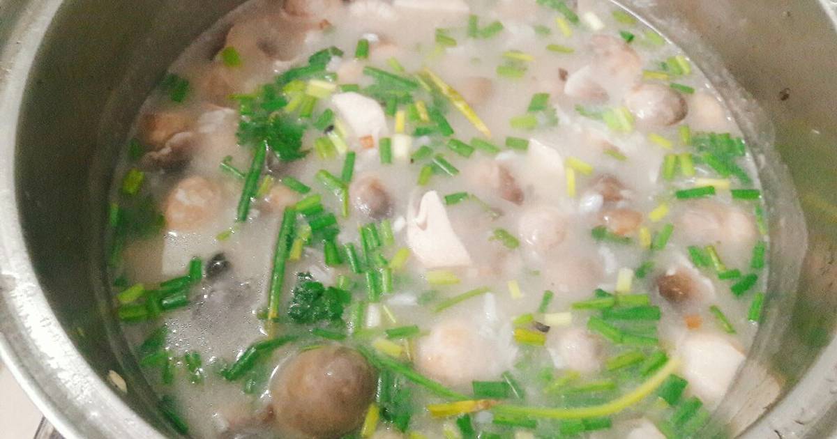 Cháo cá lóc rau đắng