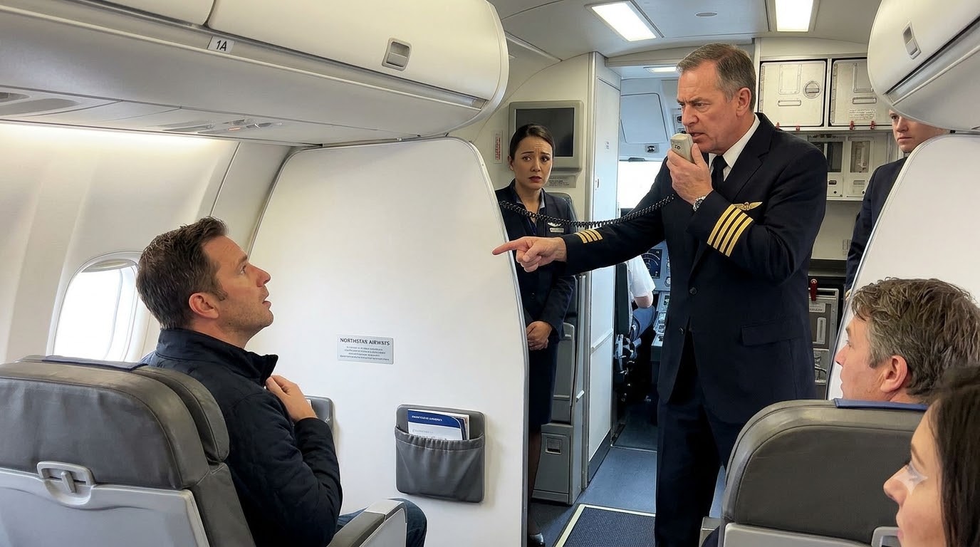 The Captain Of Northstar Airways Flight 418 Pointed Directly At Me In Seat 1A And Announced, “I Will Not Fly This Aircraft While That Man Is Sitting There.”