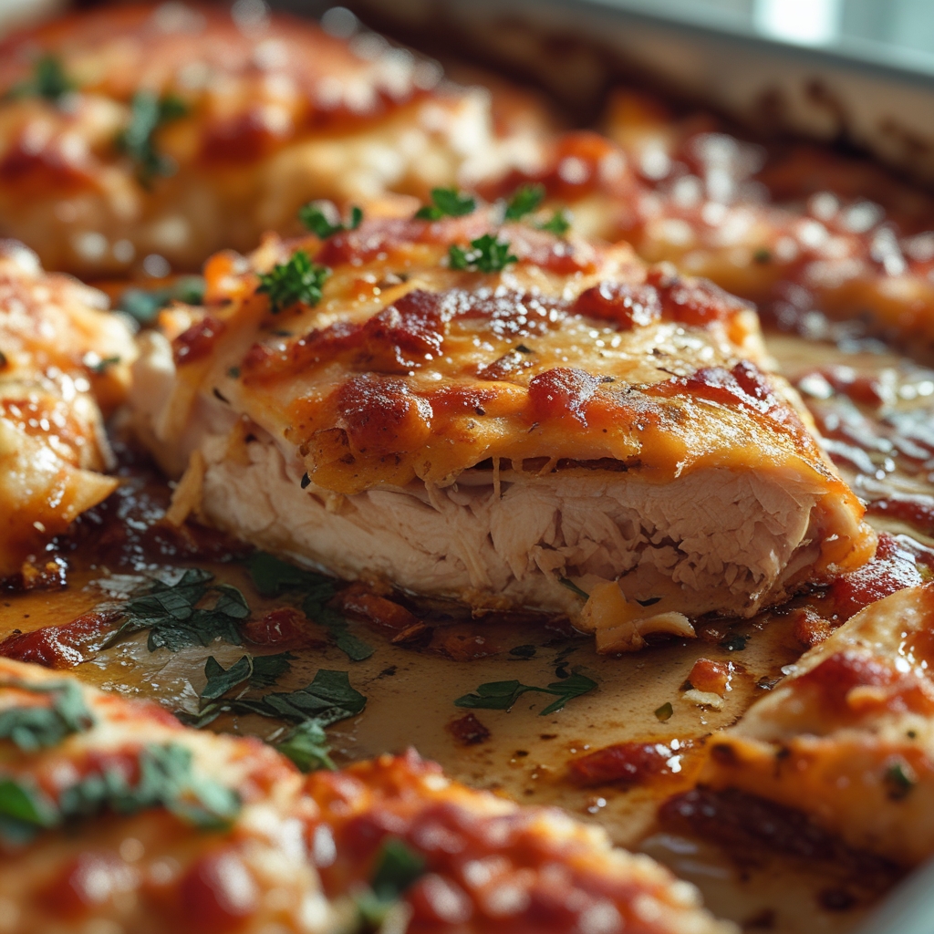 Baked Chicken Parmesan Easy Homemade Comfort Food finished