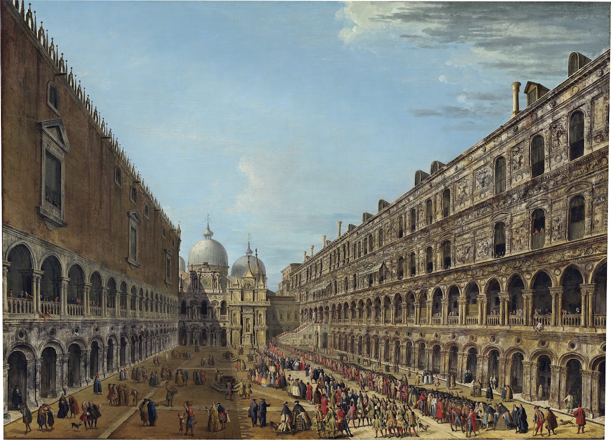 Procession in the Courtyard of the Ducal PalaceVenice 1742 or after