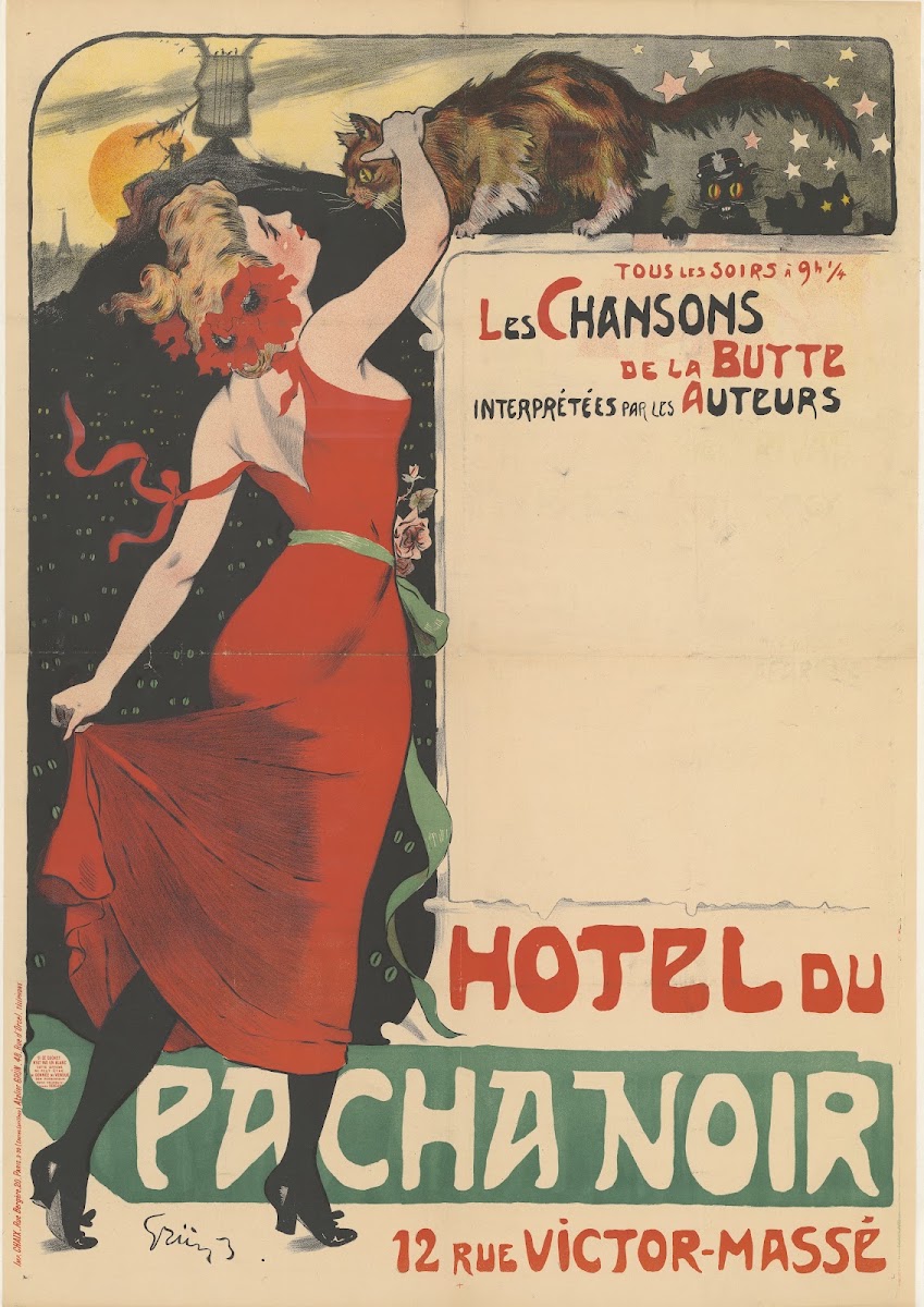 Les chansons de la Butte Hôtel du Pacha noir 1899