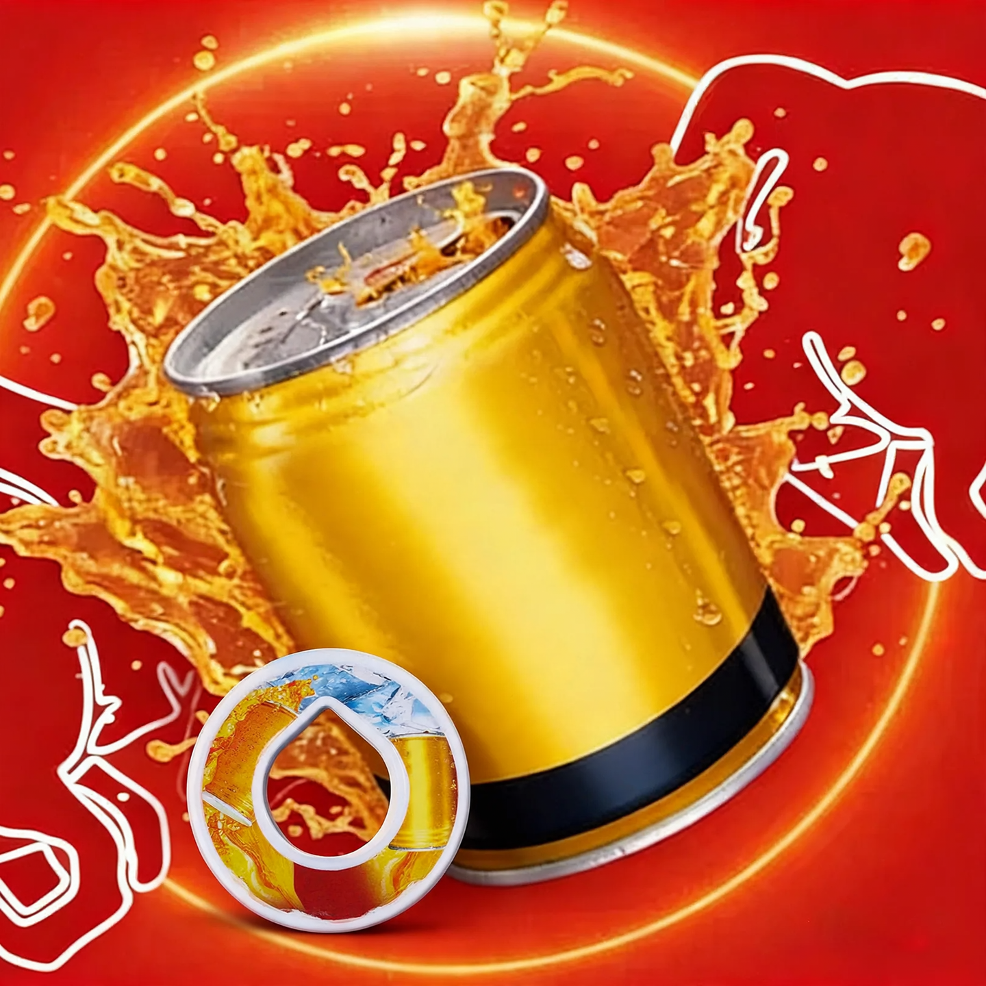 Tritan-Trinkbecher mit Strohhalm, 500 ml