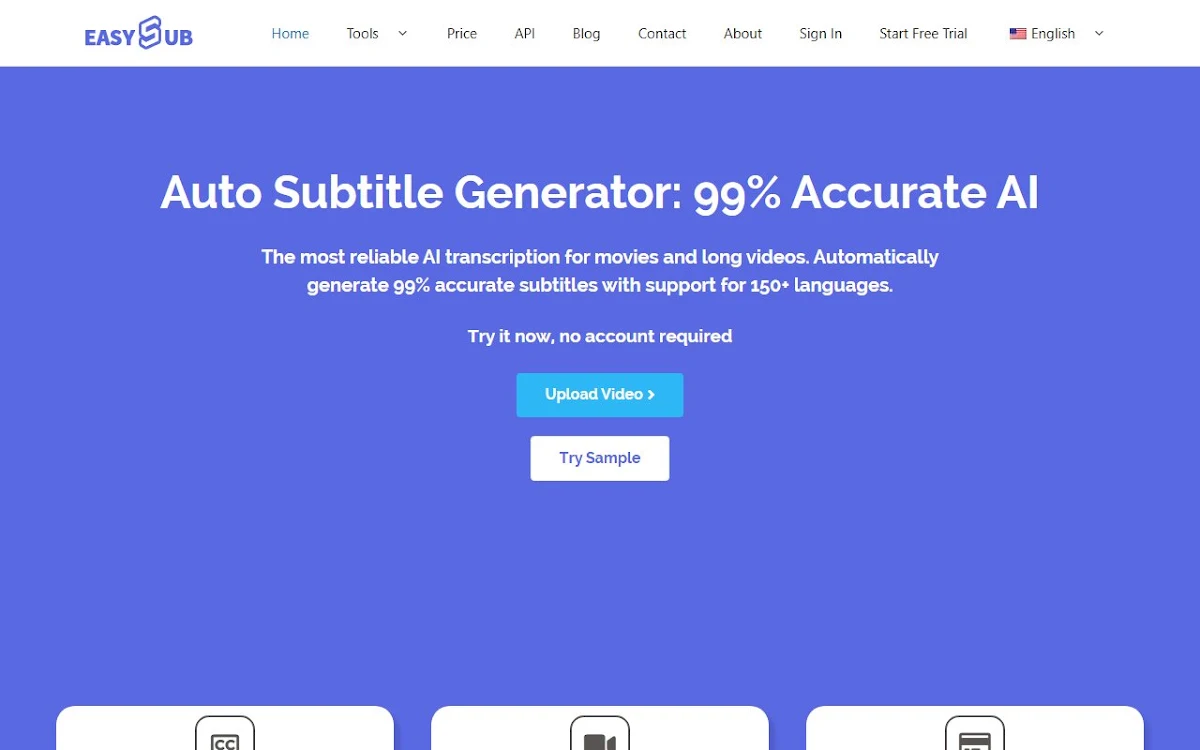 Captura de EasySub - AI Subtitle Generator