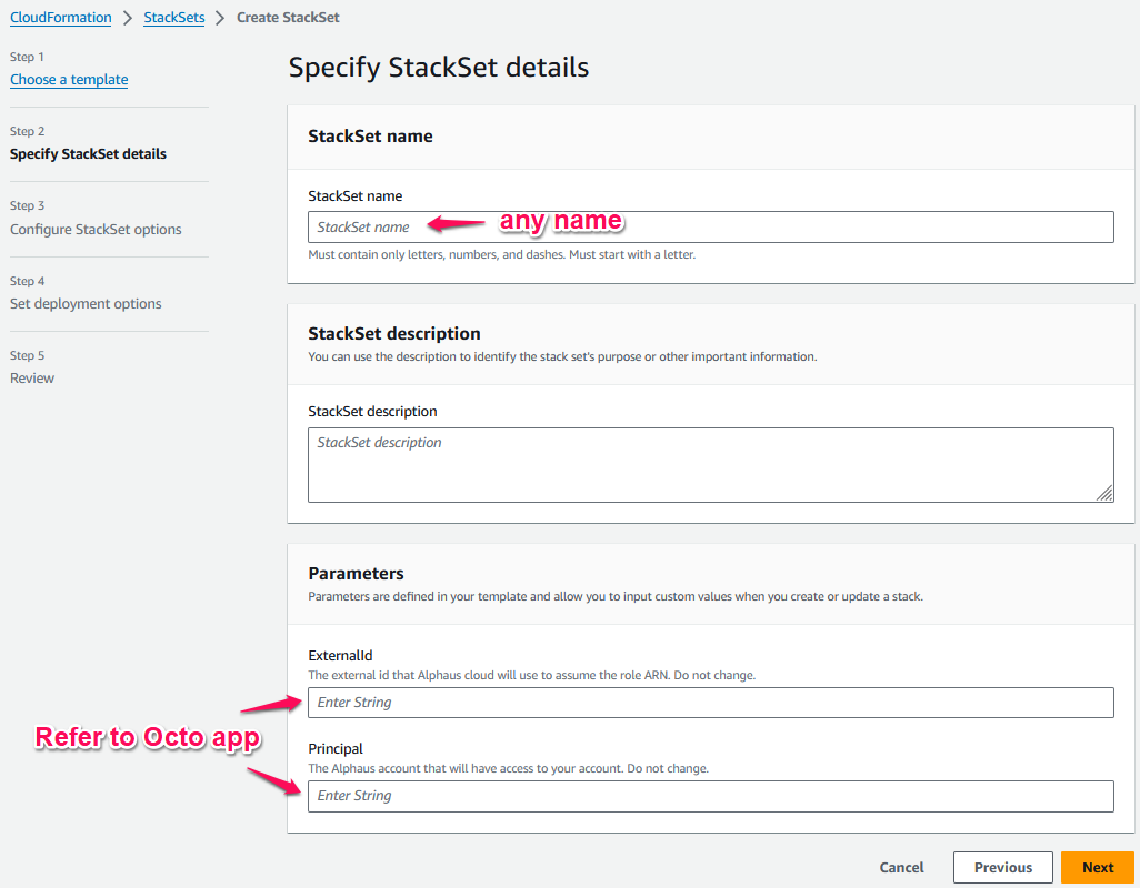 Stackset Details