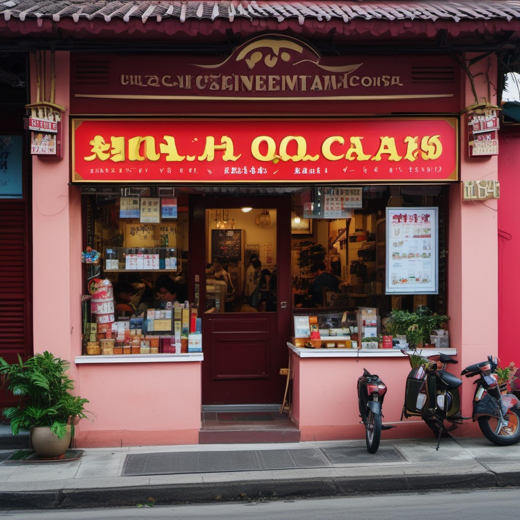 Hình minh họa: Khung cảnh cửa hàng và quy trình kinh doanh
