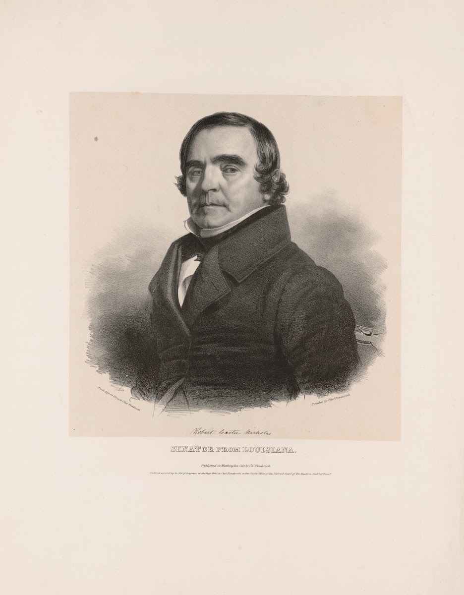 Robert Carter Nicholas senator from Louisiana 1840