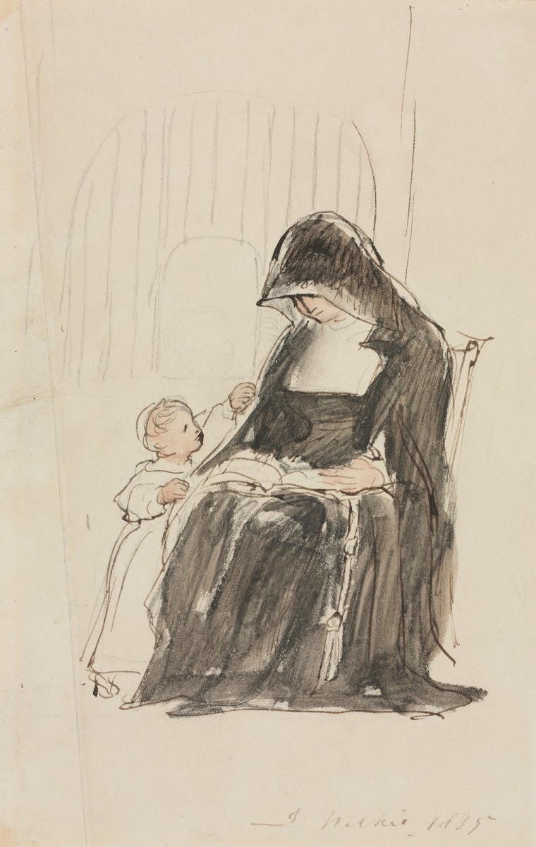 Nun Reading to a Child 1835
