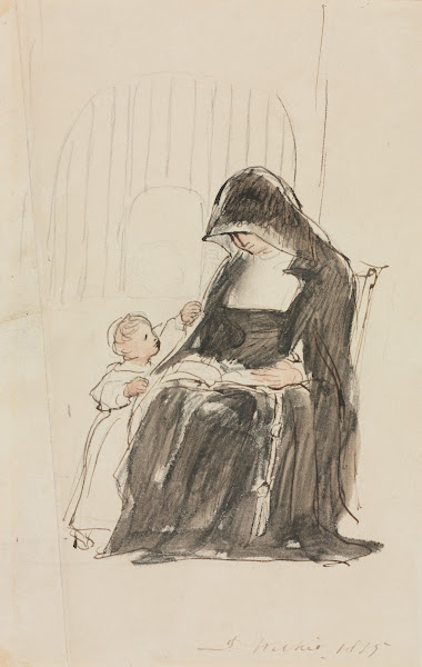 Nun Reading to a Child 1835