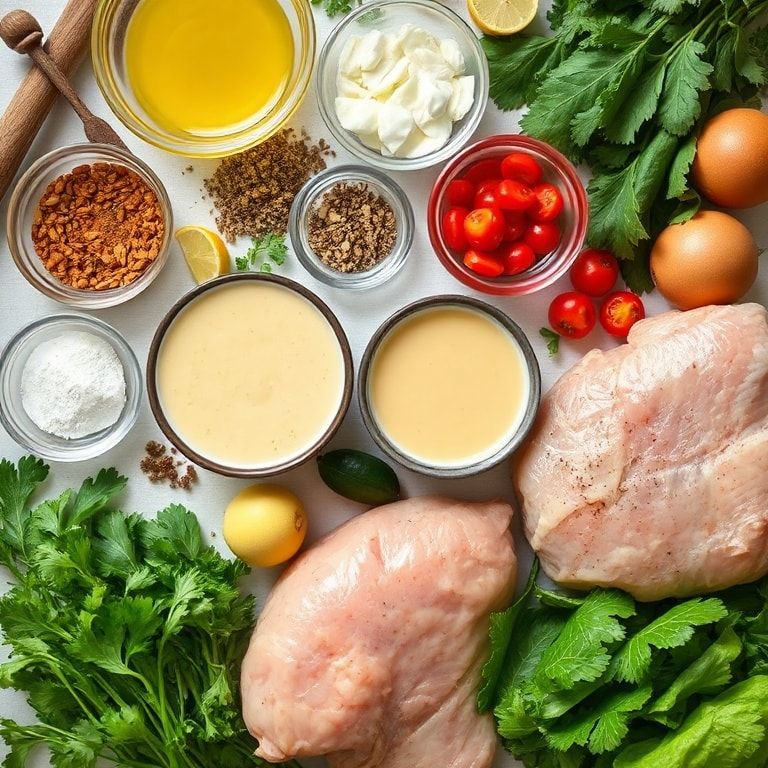 Ingredients for Creamy Hot Honey Ranch Dressing Recipe for Easy Dinners That Pops