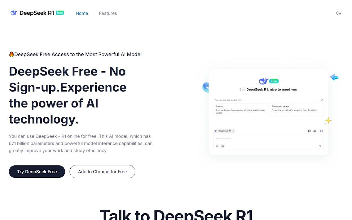Captura de DeepSeek R1 Free
