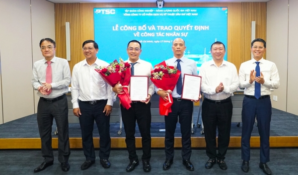 PTSC công bố nhân sự chủ chốt sau kiện toàn tổ chức Đảng