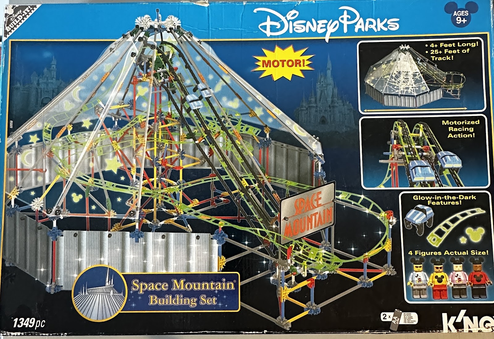 K'NEX Space Mountain Building Set, a Disney Parks exclusive motorized coaster construction toy from the 2000s