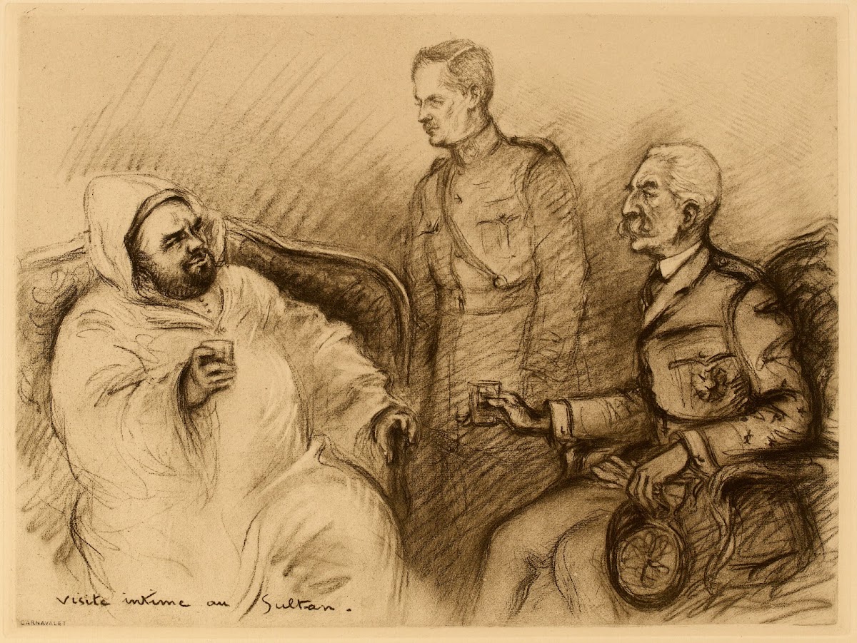 Visite intime au sultan 1922