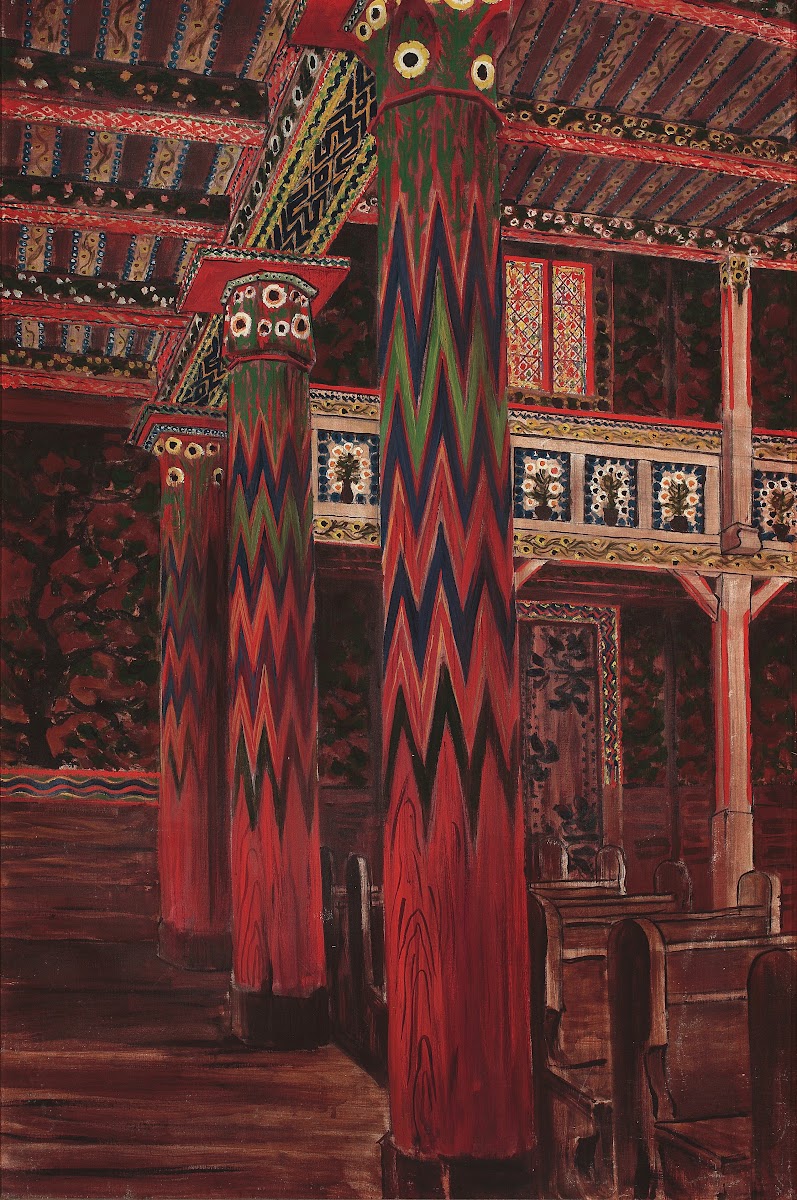 Polychrome project for the church in Cimkowicze Minsk Governorate circa 1908