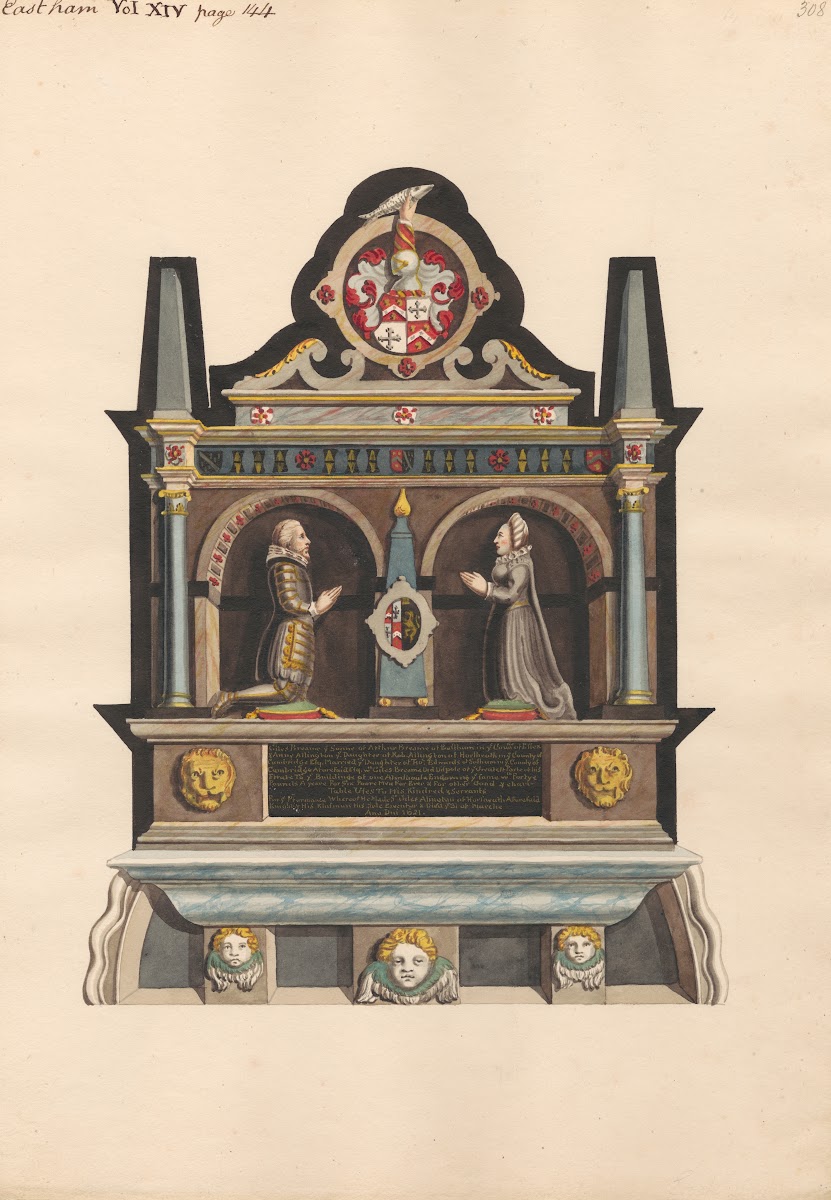 Memorial to Giles Breame from East Ham Church 1796 1811