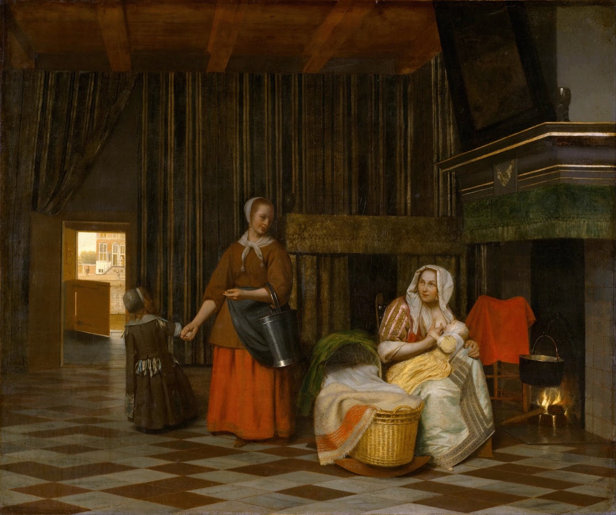 Woman and Child with Serving Maid 1663 1665