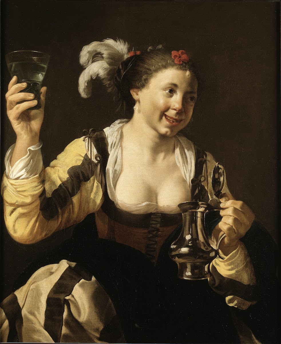 A Girl Holding a Glass 1620s